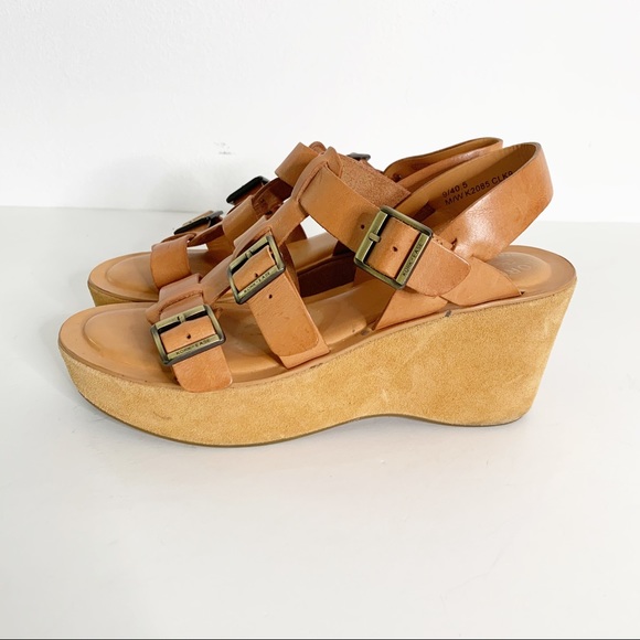 Kork-Ease Shoes - Kork-Ease Madalena Buckled Leather Tan Sandals